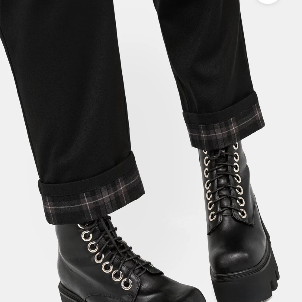 Disturbia clover check contrast trousers  us14 - Picture 3 of 3